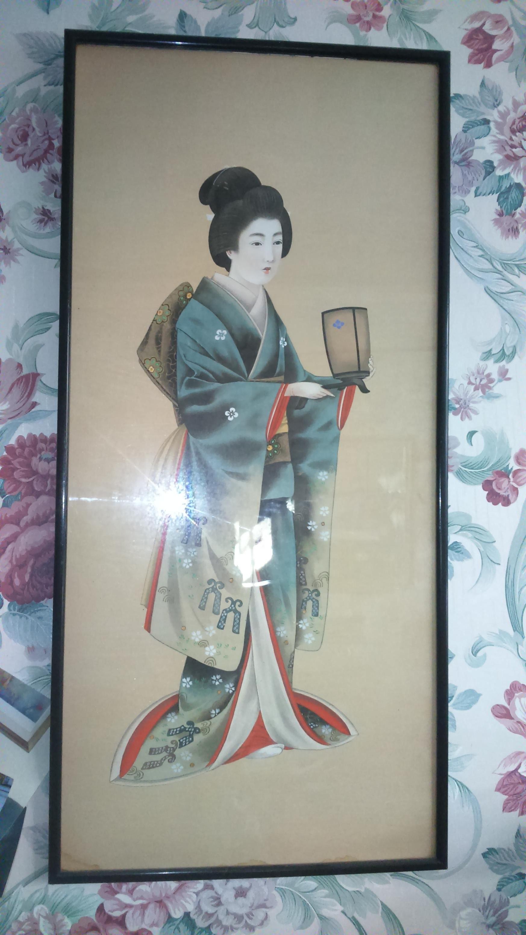 Japanese art on silk InstAppraisal